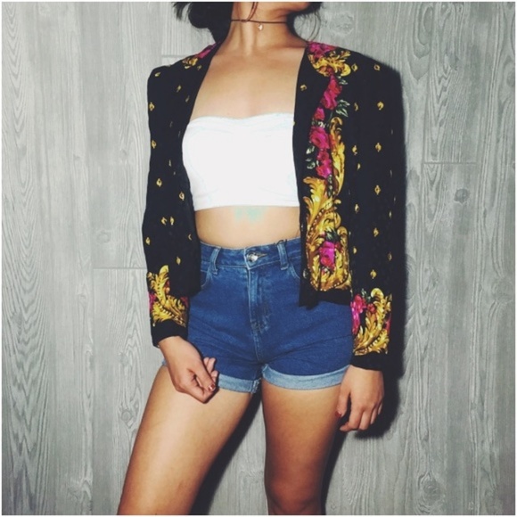 100% silk vintage blazer - Picture 4 of 4